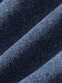 DAZY Tween Girl Wide Leg Loose Casual Versatile Denim Jeans With Pockets - Dark Wash - View 9