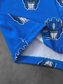 Transformers X SHEIN 3pcs Tween Boy Cartoon Print Boxer Briefs - Multicolor - View 6