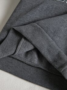 SHEIN 女童時尚英文標語豹紋抓絨連帽長袖運動衫，適合秋冬日常穿著、運動、跑步，7歲生日禮物 - 彩色 - 查看 6