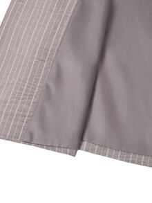Manfinity Mode Men's Textured Gray & White Striped Suit Blazer,Beige Summer Casual Business Wedding Blazer,Resort Wear,Old Money Style,Spring Cruise Yacht - Grey - View 15