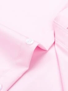Manfinity Mode Men's Autumn Knight Graphic Print Long Sleeve Single-Breasted Casual Shirt, For Fall - Pink - View 5