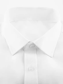 Manfinity Mode Men's Horse Pattern Button Front Shirt, Business Casual Dress Shirt , Fall, Long Sleeve Top - White - View 4