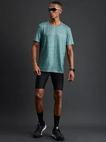 Acti Log Boyfriend Style Men's Round Neck Patchwork Casual Sports T-Shirt Top For Summer - Multicolor - View 3