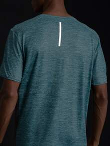 Acti Log Boyfriend Style Men's Round Neck Patchwork Casual Sports T-Shirt Top For Summer - Multicolor - View 2