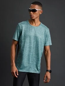 Acti Log Boyfriend Style Men's Round Neck Patchwork Casual Sports T-Shirt Top For Summer - Multicolor - View 4