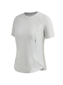 In My Nature Women's Solid Color Casual Versatile Daily Outdoor T-Shirt - Grey - View 7