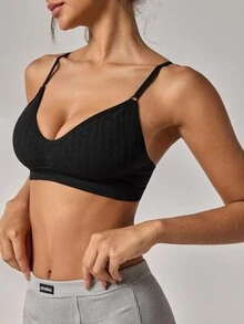 Lowkey Lull Women's Best-Selling Fashionable Comfortable Minimalist Solid Color High Cost-Performance High Quality Bra 2pcs/Set - Multicolor - View 3