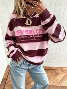 SuriyaCove Women's Christmas Sweatshirt, Merry Christmas Towel Embroidery Pullover, Elegant Script Lettering, C - Multicolor - View 3
