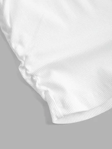 Slaydiva 2packs /Set Black + White Casual Basic Racerback Sleeveless Deep V-Neck Ribbed Tank Tops For Women - Black and White - View 6