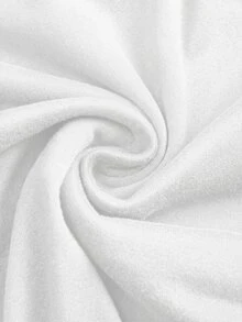 Slaydiva Casual Baggy Minimalist White Plus Size Padded Tank Top Summer Formal Vacation - White - View 7