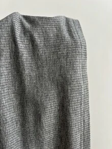 Elamini Casual Lace Patchwork Deep V-Neck Grey Slim Fit Short Sleeve T-Shirt, Spring/Summer Lace Undershirt Layering - Multicolor - View 7