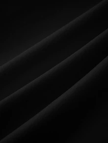 Manfinity EZcore تي شيرت قصير الأكمام مطرز بالحروف للرجال كبار الحجم - الأسود - مشاهدة 4