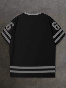 Manfinity EZcore قميص تي شيرت قصير الأكمام للرجال كبار الحجم، مناسب للصيف - متعدد الألوان - مشاهدة 2