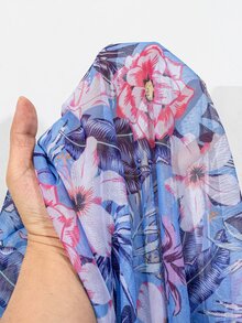 Swim Lushoire 3 件套女士春假随机印花吊带背心、短裤和短袖夹克沙滩装泳衣 - 彩色 - 查看 6