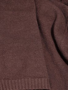 Aveloria Modichic Women's 2 Pieces Sweater Set Drop Shoulder Loose Fit Knit V-Neck Button Vest Cardigan Elegant Brown Solid Autumn Outfits For Women Holiday - Coffee Brown - View 9