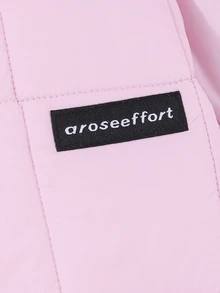 SHEIN Tween Girl Clothes Pink Puffer Jacket Girls Winter Coat Girls Coats Stand Collar Fleece Lined Zip Up - Pink - View 5