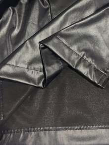 Firerie Plus Size Women Black Long Sleeve PU Jacket,Autumn Clothes For Women / Rodeo Office Airport Normal Jacket For Women Fall/Winter - Black - View 11