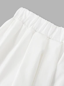 Maija Kids Maija Kids Tween Girl Casual Versatile Fashion Bubble Skirt With Built-In Shorts, Princess Style - White - View 4