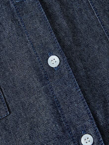 Breezaya Women's Urban Pocket Button Denim Dress - Blue - View 11