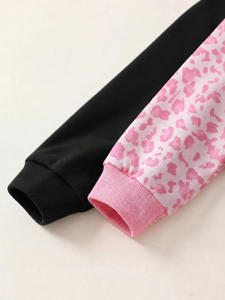 The Cheapest Young Girl Buy 1 Get 1 Free, 2pcs/Set, Girls Solid Color Hooded Loose Casual Sweatshirt, Vacation Style, Casual College Style, Suitable For Autumn/Winter, Daily Casual Wear, School Wear, Christmas, Girls Winter Clothes, Christmas Outfit, Party Outfit, Daily School - Multicolor - View 6