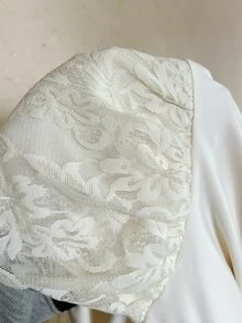 Aloruh 秋季女款深V領百褶休閒日常穿著荷葉邊下擺上衣 西式復古優雅休閒正式外出婚禮派對萬聖節 - 杏色 - 查看 8