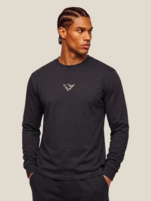 OTTIMOZO Men's Loose Fit Oversized T-Shirt For Spring/Summer Street Style Easter Vacation,Gym,Workout,Skin-Friendly,Comfortable,Brands,Baggy,Running, - Black - View 3