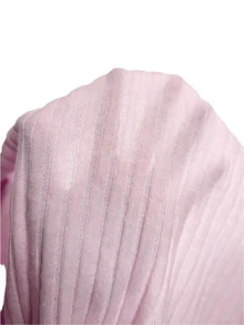 Sweetina Y2k  Solid Color Off Shoulder Bodycon Black Mini Dress  Fall Outfits - Pink - View 7