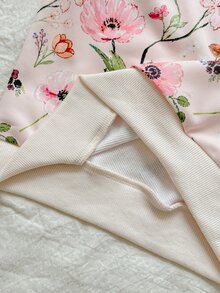 SHEIN Vintaside Kids 女童黃色漸層花卉長袖衛衣與羅紋內搭褲套裝，時尚可愛春/秋季穿搭 - 彩色 - 查看 7