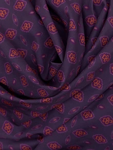Nöista High-Waisted, Belted, Printed Maxi Skirt Bow Retro Romantic.Comfortable. Elegant Vacations , Party  Going Out Perfect Woman's Wardrobe.Fall/Winter - Purple - View 11