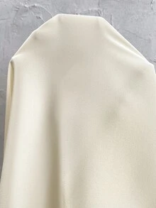 SHEIN Elegant Maternity Commute Solid Color Cape Top & Pants 2 Pieces Set Winter - Apricot - View 7