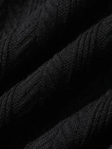 Dazy-Less Women's Crew Neck Short Sleeve Black Solid Color Loose Casual Drop Shoulder All-Match Versatile T-Shirt Business Casual Woman - Black - View 7