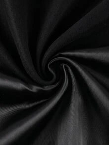 SHEIN Clasi 女款純色時尚百搭日常休閒法式經典優雅風衣外套 辦公通勤黑色秋季 - 黑色 - 查看 5