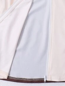 SHEIN 兒童青少年女孩針織拼色立領蝴蝶結印花夾克、細肩帶上衣與長褲三件套 - 彩色 - 查看 9