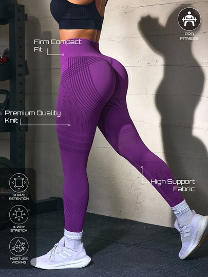 Solea Cove Women's High Waist Shaping Butt Lifting Leggings