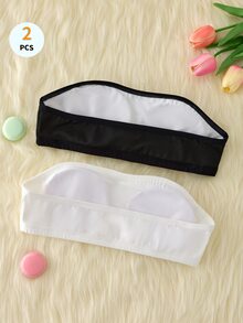 Teen Girl Strapless Bandeau Bra 2pcs/Set Autumn Winter - Multicolor - View 3
