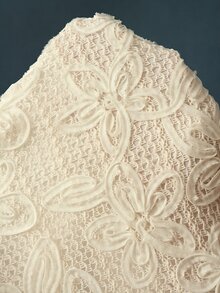 Bohemela 女款優雅復古休閒時尚刺繡鈕扣長袖薄款夾克，日常約會穿搭，奶油白色，秋季 - 杏色 - 查看 9