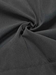 TRNVIE Women's Button Long Sleeve Zipper Trench Coat Jacket - Dark Grey - View 11