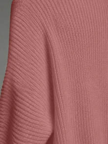 SHEIN Solid Batwing Sleeve Cardigan Cardigan Setsummer Cardiganwomen Cardigan Sweatersoversized Cardigan - Dusty Pink - View 4