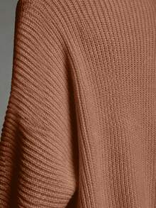 SHEIN Solid Batwing Sleeve Cardigan Cardigan Setsummer Cardiganwomen Cardigan Sweatersoversized Cardigan - Rust Brown - View 4