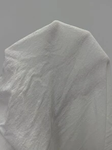 Coolane 女款大尺碼秋冬外出優雅度假鄉村音樂會基礎款 100%棉拼接配色白黑中腰寬腿長褲 - 黑與白 - 查看 8