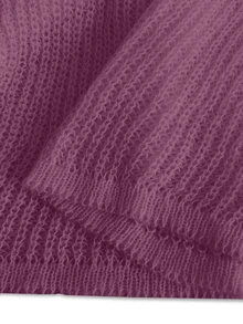 SHEIN Solid Batwing Sleeve Cardigan Cardigan Setsummer Cardiganwomen Cardigan Sweatersoversized Cardigan - Red Violet - View 6