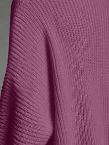 SHEIN Solid Batwing Sleeve Cardigan Cardigan Setsummer Cardiganwomen Cardigan Sweatersoversized Cardigan - Red Violet - View 4