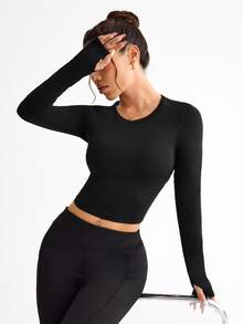Slayform Slayform Fashionable Women's Solid Color Twisted Cross Back Mesh Tank Top With Backless Designworkout Tank Top - Black - View 2