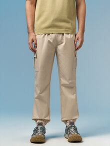 Caldwick Spring/Autumn New Men's Workwear Cargo Pants, Multi-Pocket Loose Casual Minimalist Versatile Japanese Style Jogger Pants, Runs Small, Recommend Ordering One Size Up - Khaki - View 6