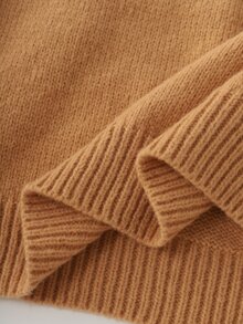 Holdful Holdful Pakaian Musim Gugur UNTUK Wanita: Sweater Lengan Panjang Kancing Bergaya Vintage untuk Wanita, Serbaguna - Rust Brown - View 8