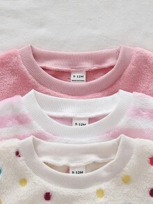 Atasan Kasual Lengan Panjang Bergambar untuk Bayi Perempuan - MultiWarna - View 6