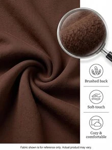 Solflare Plus Size Women Solid Color Pleated Casual Daily Wear Jumpsuit - Coffee Brown - View 9