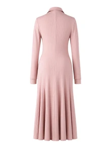 SHEIN Đầm bầu màu trơn phong cách thường ngày đi tiệc - Bụi hồng - Xem 6