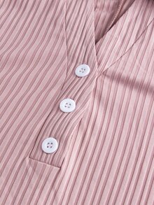 SHEIN Đầm bầu màu trơn phong cách thường ngày đi tiệc - Bụi hồng - Xem 10