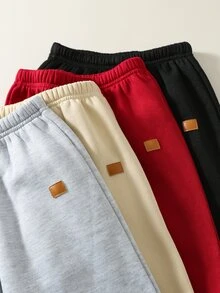 SHEIN 4PCS Young Boys Sweatpants Kids - Multicolor - View 3